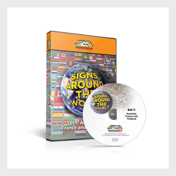 Signs Around the World Country Set #1 Australia, France & Thailand - DVD